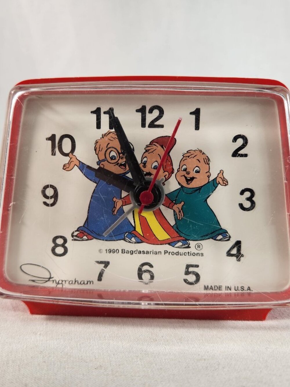 Alvin and the Chipmunks Toastmaster Electric Alarm Clock Vintage 1990 Fast Ship